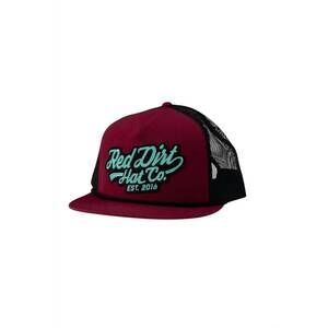 NEW RED DIRT HAT COMPANY men's off the vine cap in burgundy/black